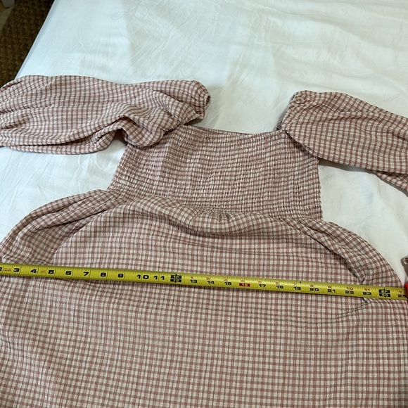 OPT Gingham Long Sleeve Dress - Picture 8 of 9
